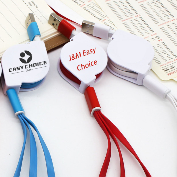 3 - in - 1 Retractable Data Cable