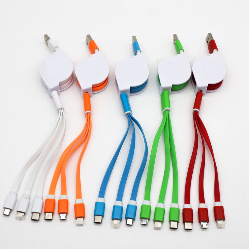 3 - in - 1 Retractable Data Cable