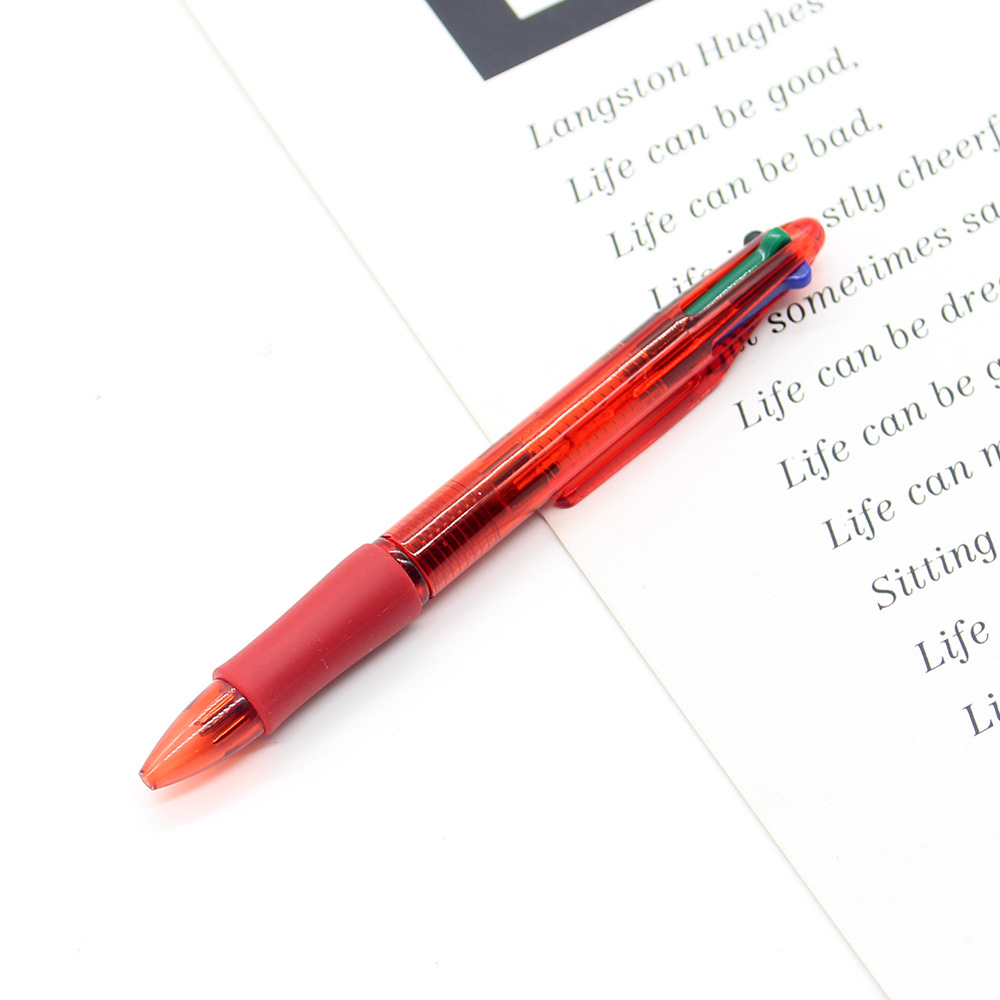 4-Color Plastic Click Ballpoint Pen