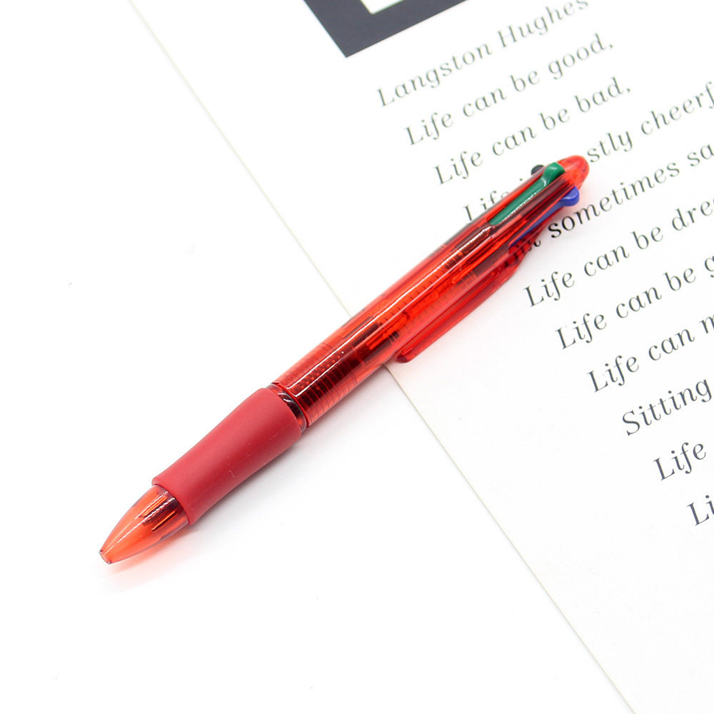 4-Color Plastic Click Ballpoint Pen
