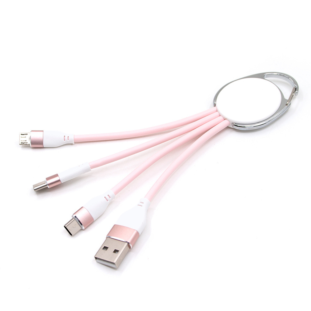 Liquid Silicone 3-in-1 Charging Cable