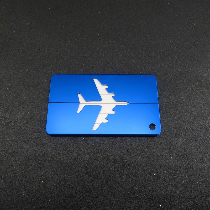 Aluminum Alloy Airplane-shaped Luggage Tag