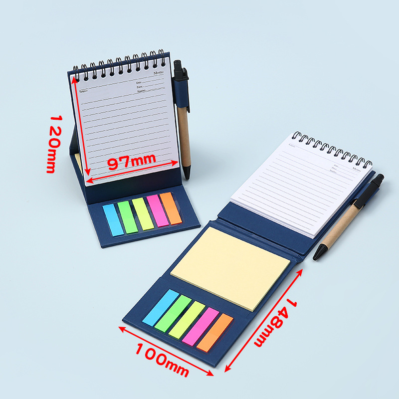 Coil-Bound Sticky Note Notebook