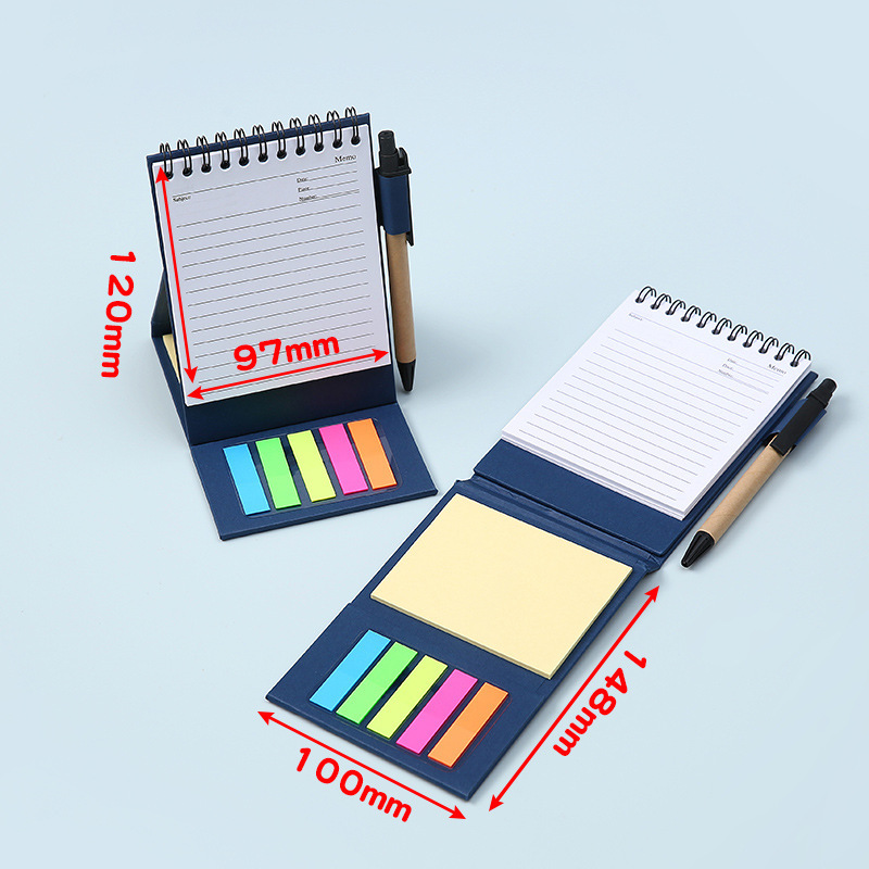 Coil-Bound Sticky Note Notebook