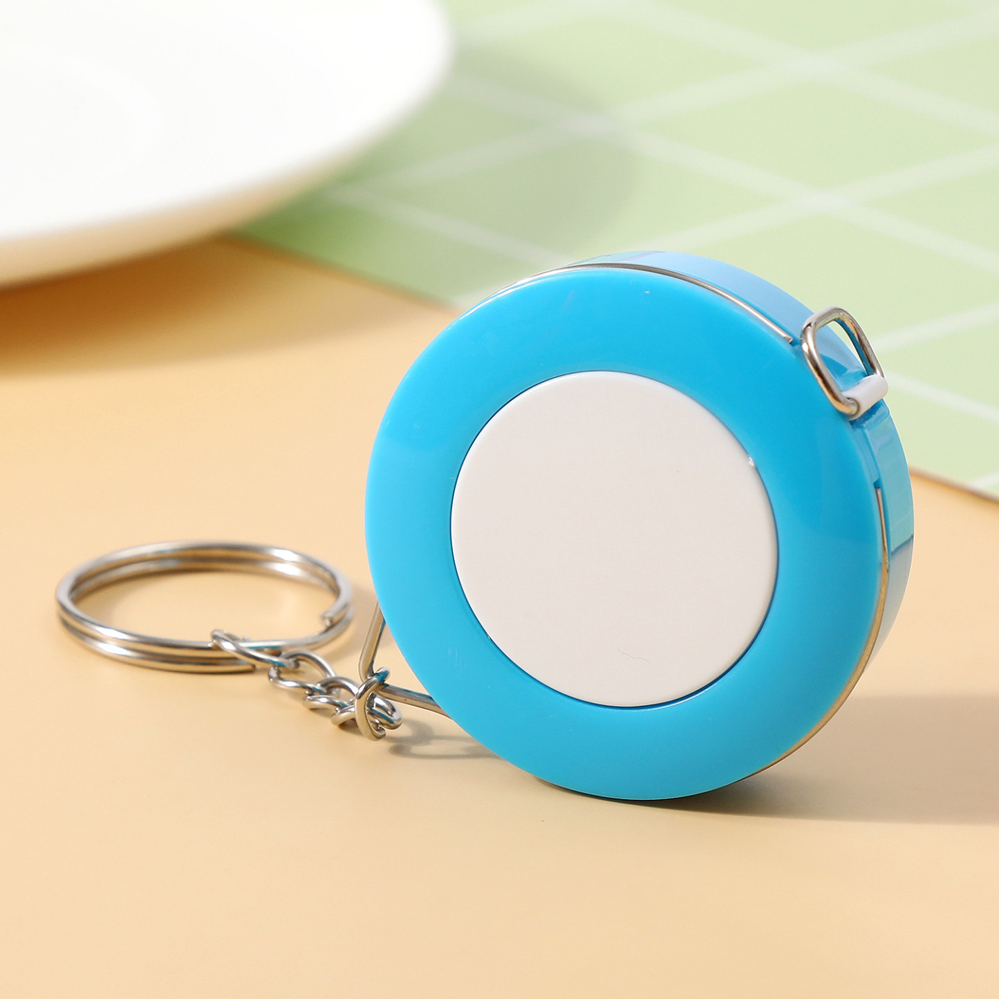59-Inch Round Mini Retractable Tape Measure Keychain