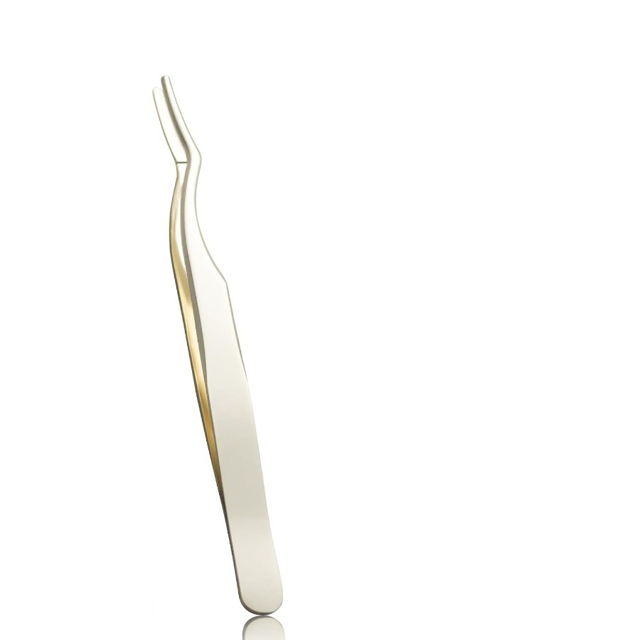 Stainless Steel Double Curve Eyelash Tweezer