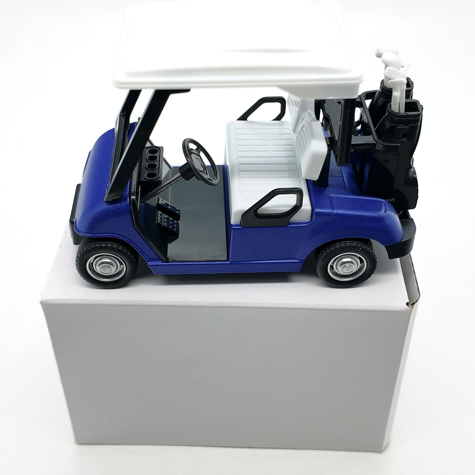 Alloy Pull Back Golf Cart Model
