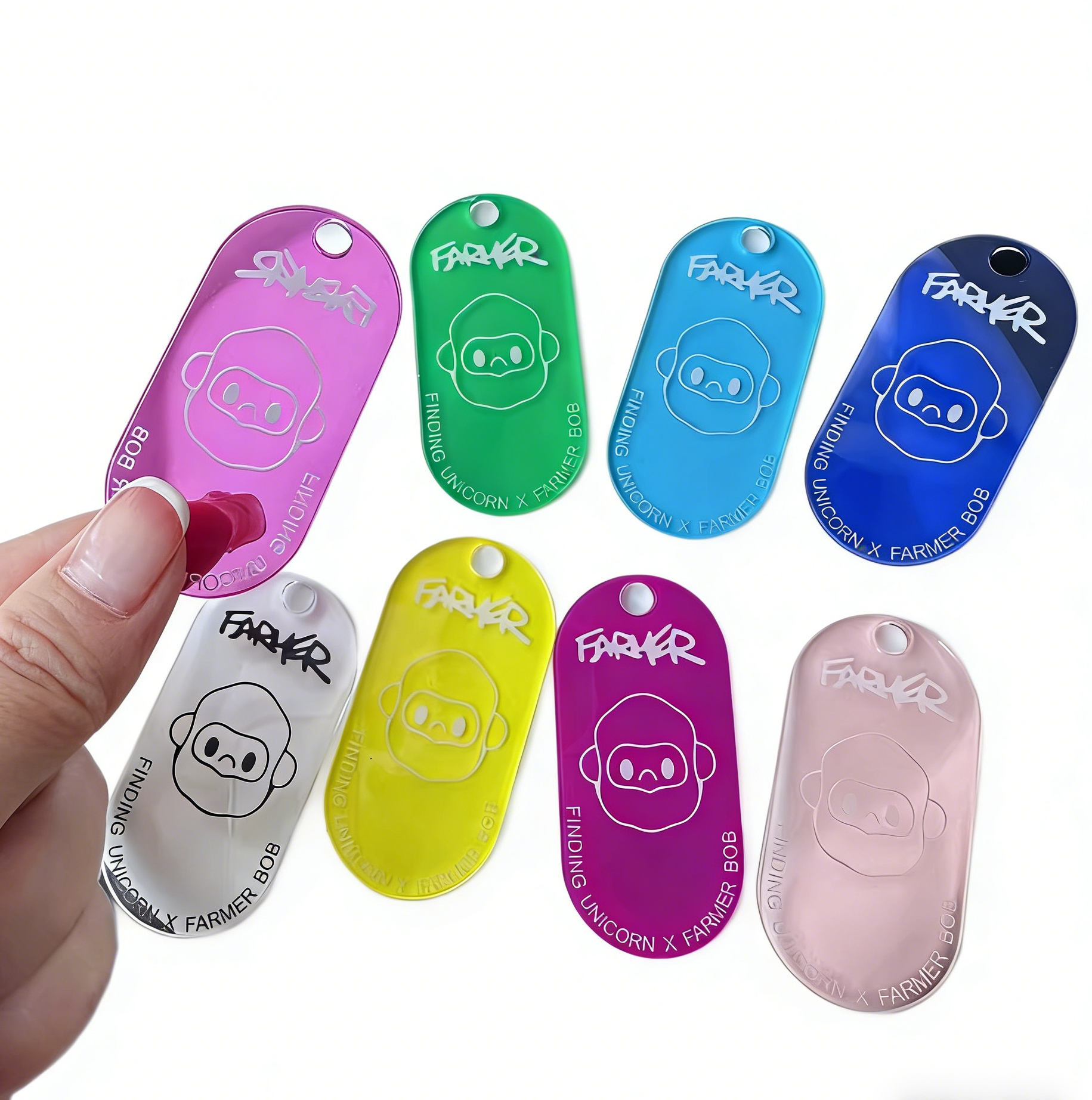 Transparent Acrylic Key Tag