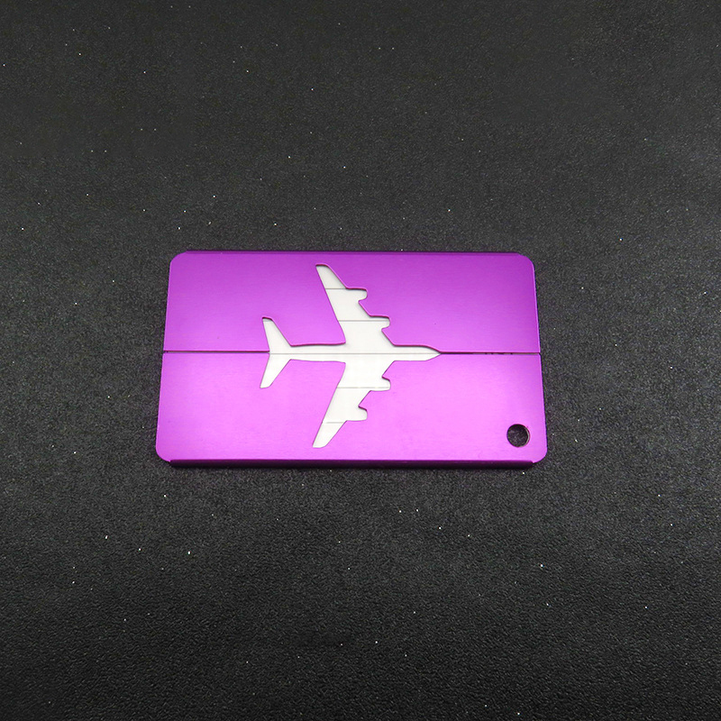 Aluminum Alloy Airplane-shaped Luggage Tag