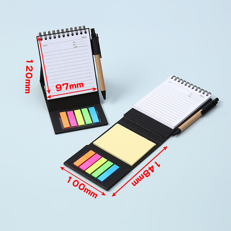 Coil-Bound Sticky Note Notebook