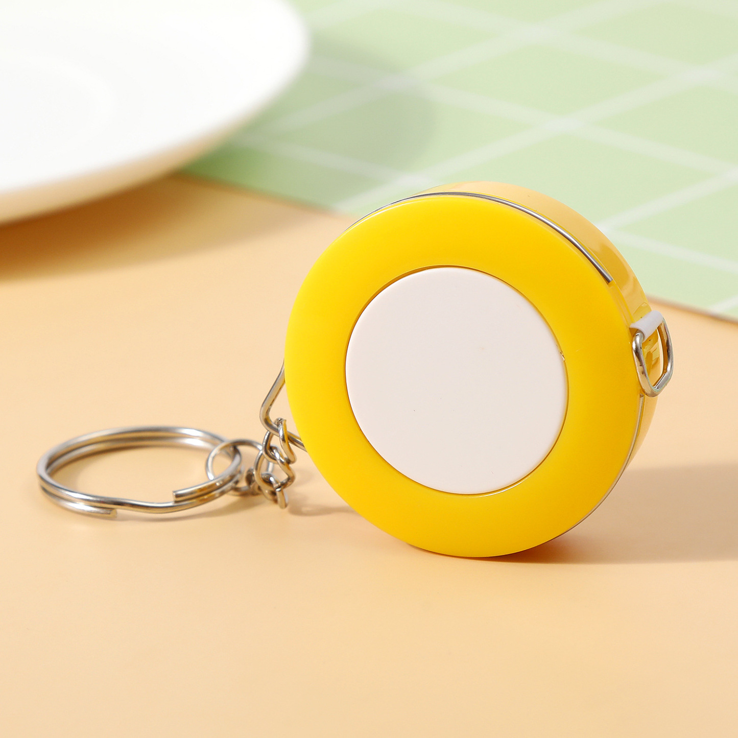 59-Inch Round Mini Retractable Tape Measure Keychain