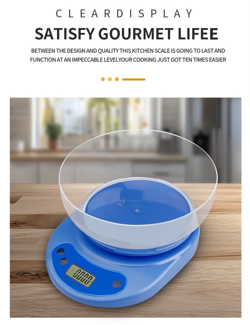 Precision Kitchen Scale with Bowl
