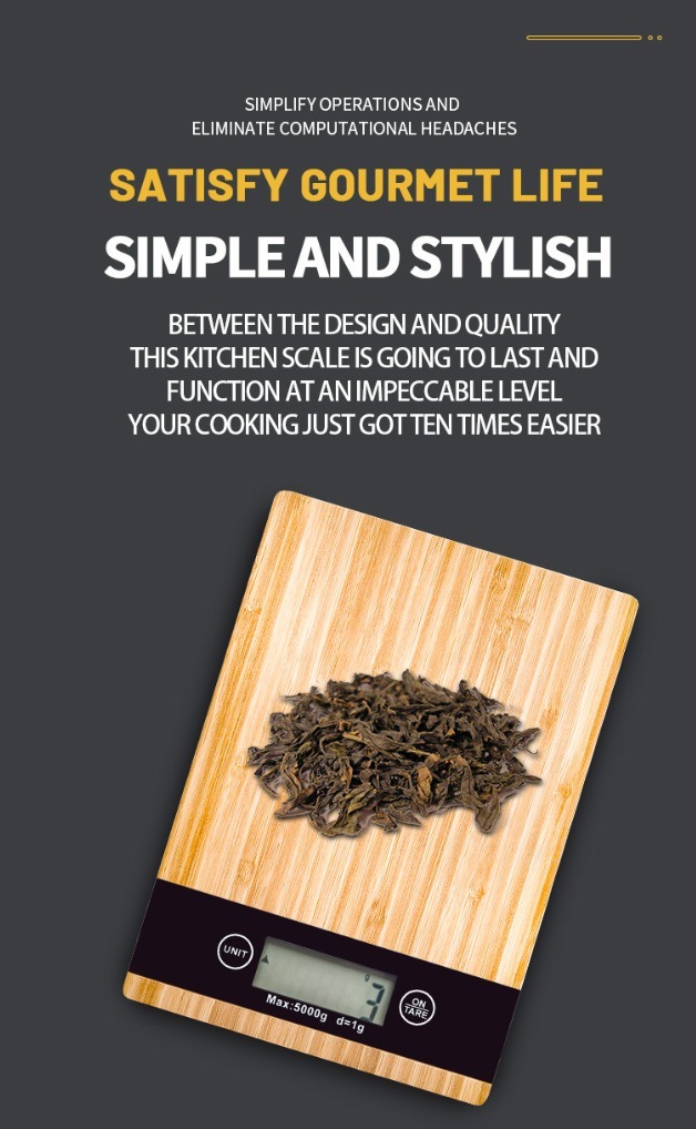 Bamboo Kitchen Scale