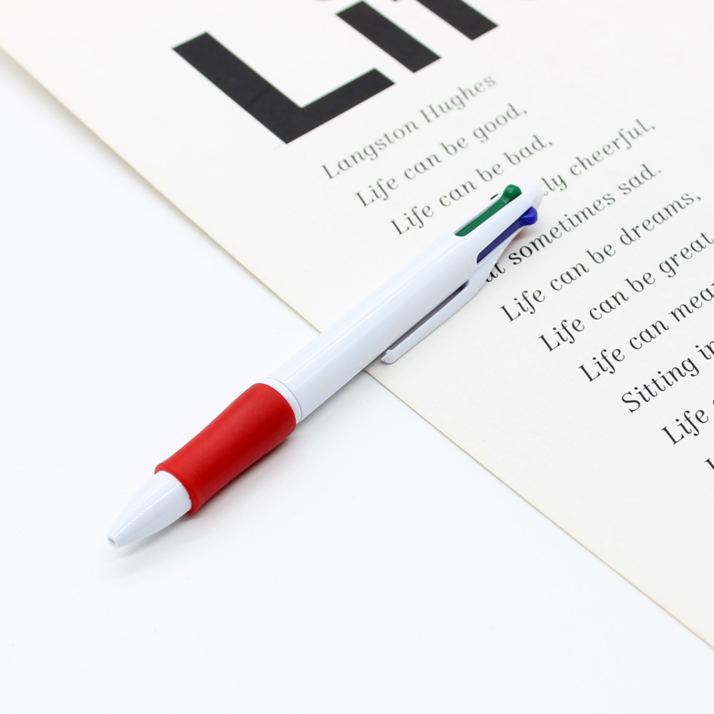 4-Color Plastic Click Ballpoint Pen