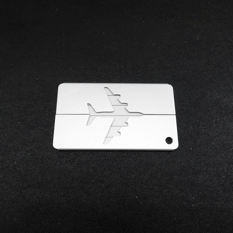 Aluminum Alloy Airplane-shaped Luggage Tag