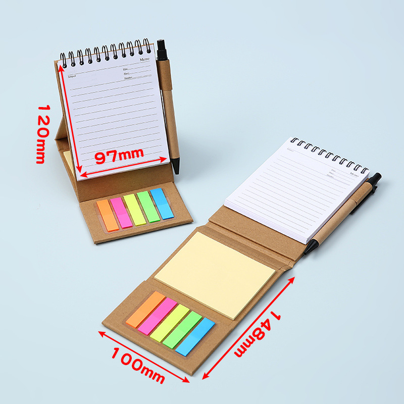 Coil-Bound Sticky Note Notebook