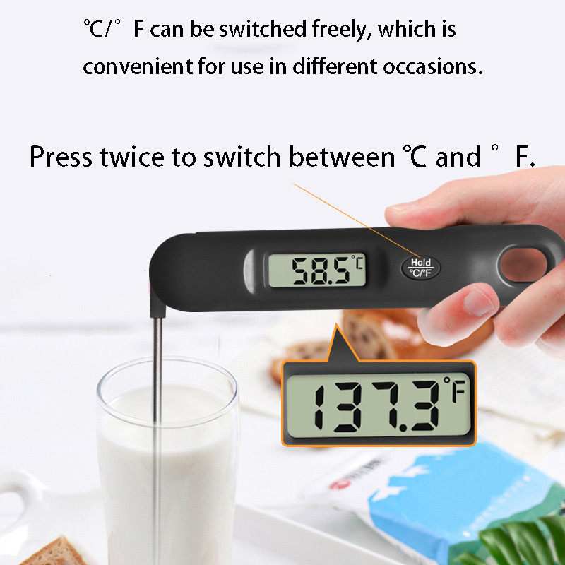 Digital Folding Food Thermometer W/ Hanging Hole
