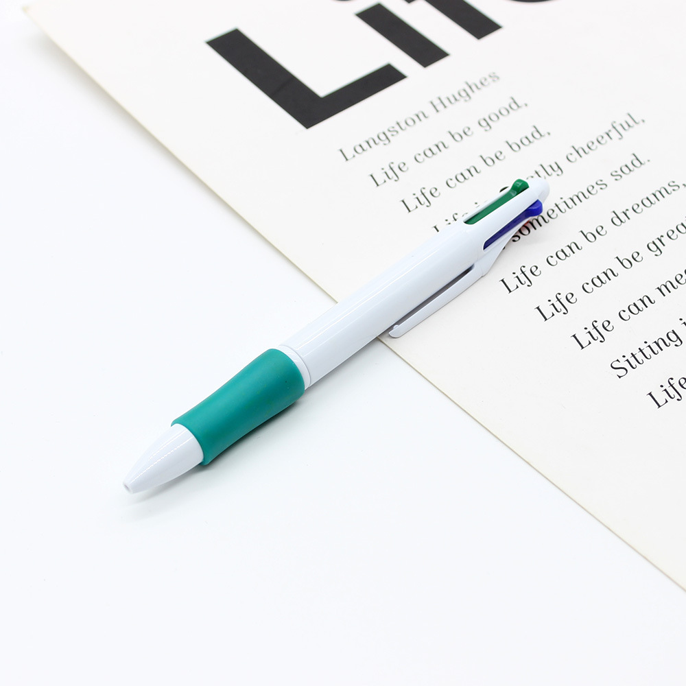 4-Color Plastic Click Ballpoint Pen