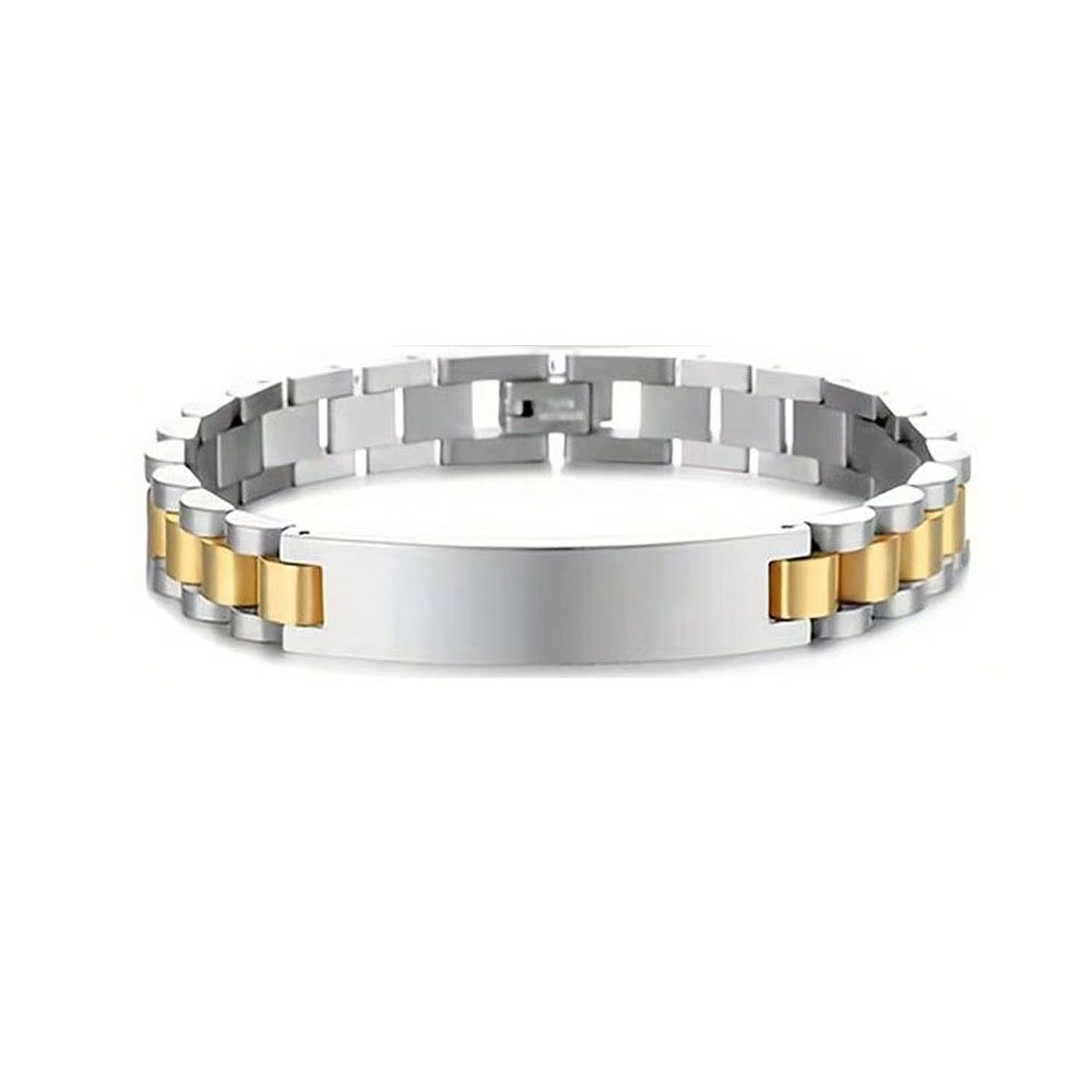 Stainless Steel Adjustable Engravable Bracelet