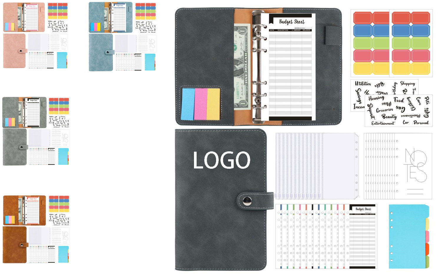 Retro PU A6 Ring Binder Notebook