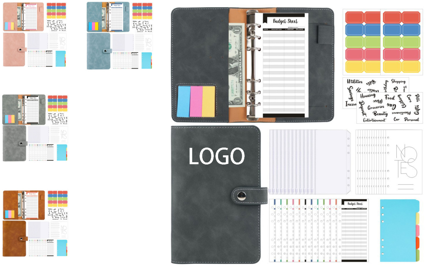 Retro PU A6 Ring Binder Notebook