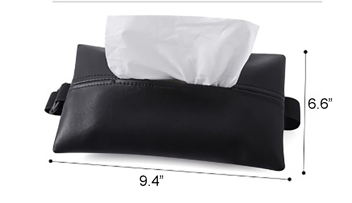 PU Leather Car Tissue Holder
