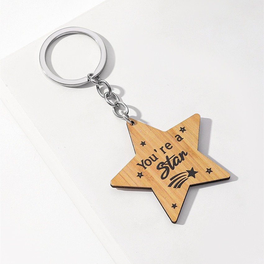 Boxwood Star Keychain-1.9"