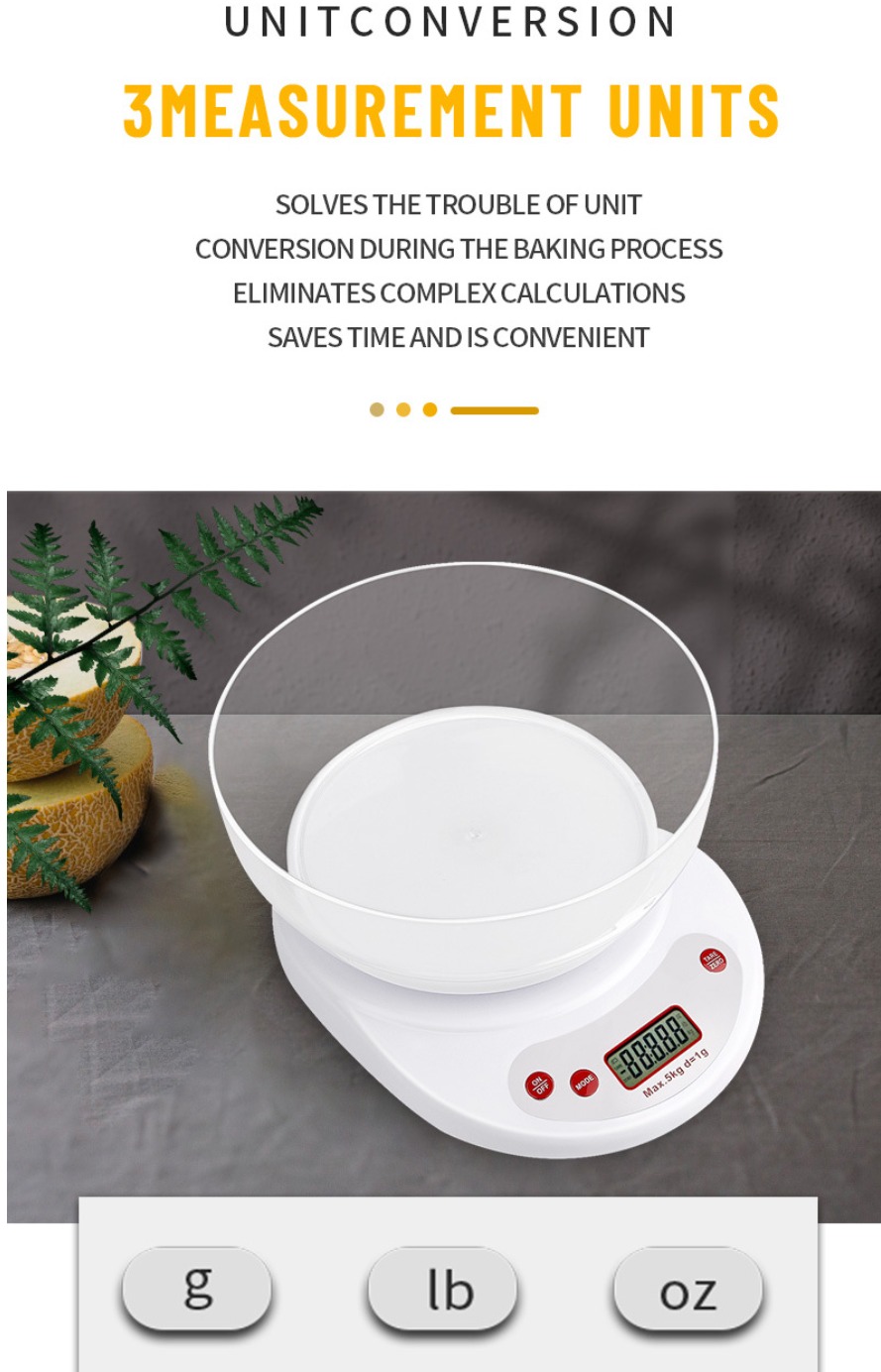 Precision Kitchen Scale with Bowl