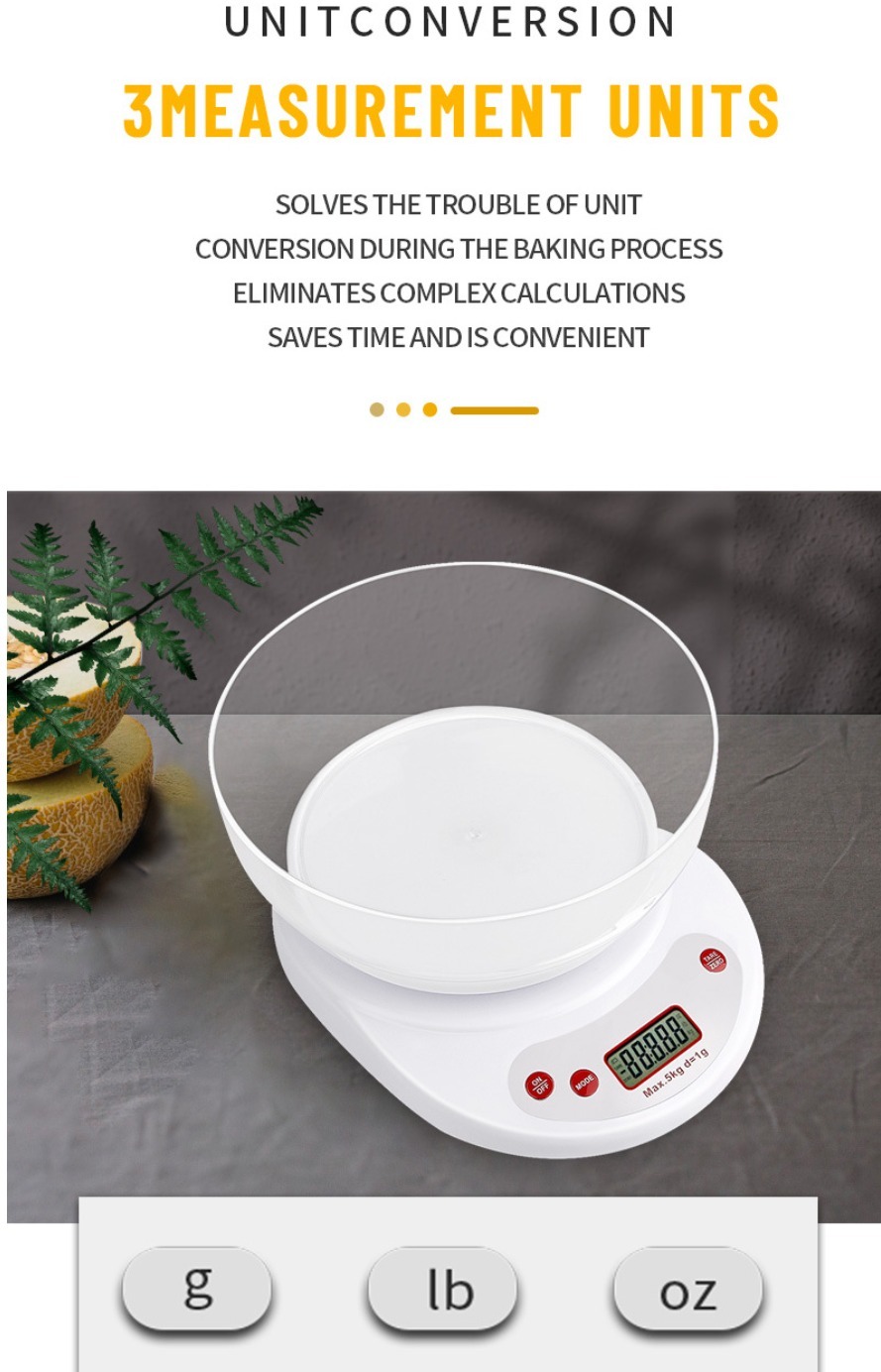 Precision Kitchen Scale with Bowl