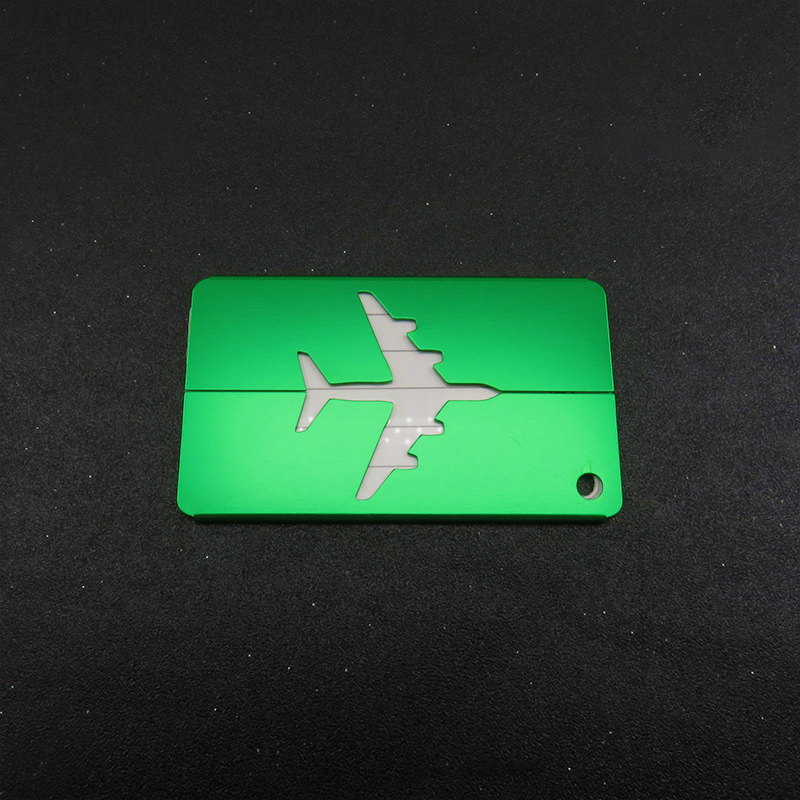 Aluminum Alloy Airplane-shaped Luggage Tag