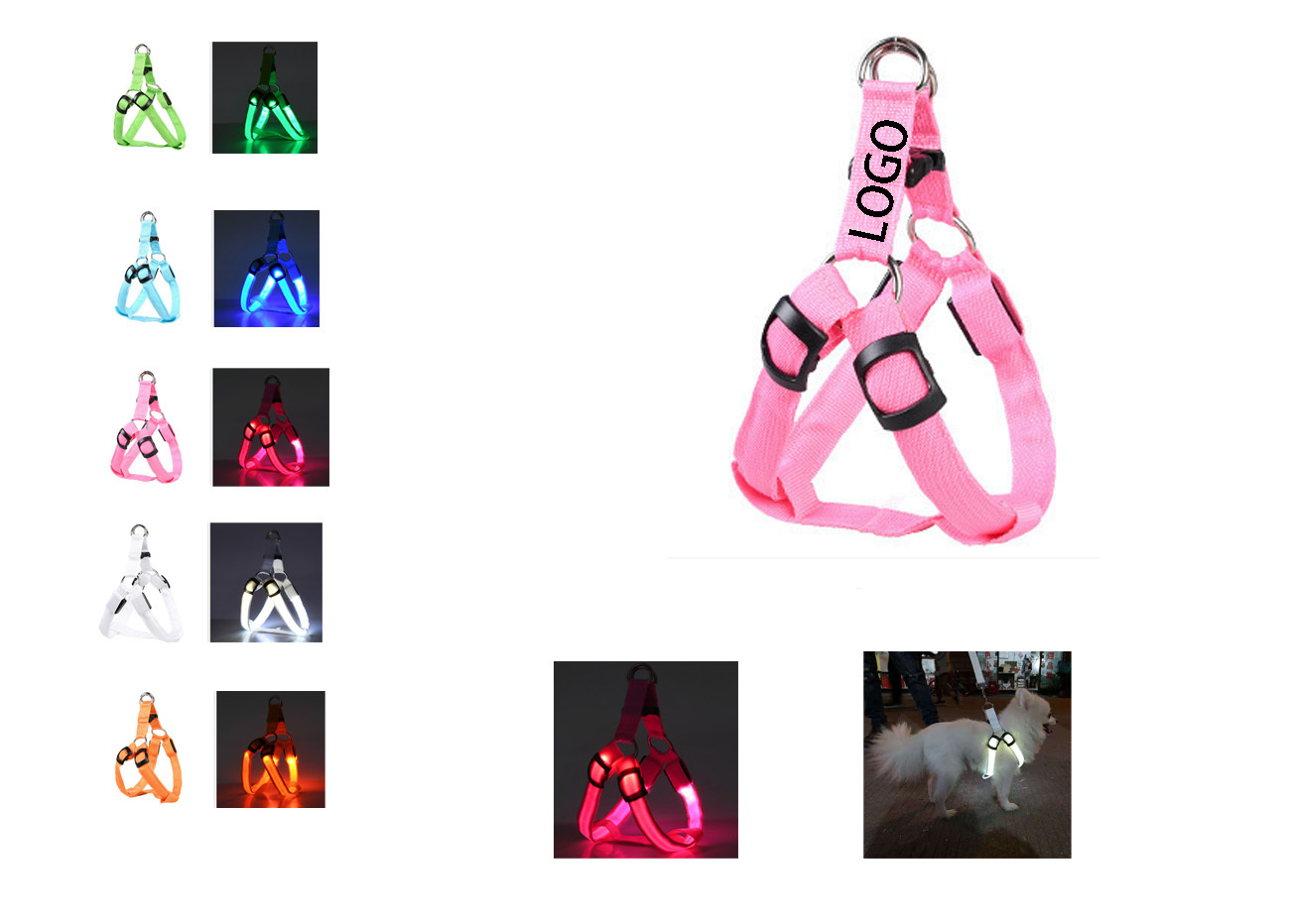LED Light-Up Dog Harness