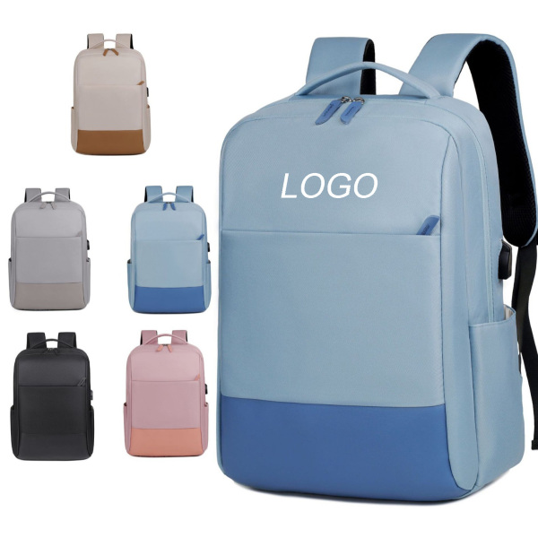 Lightweight Travel Backpack with USB-16.9"x12.2"x 5.5"