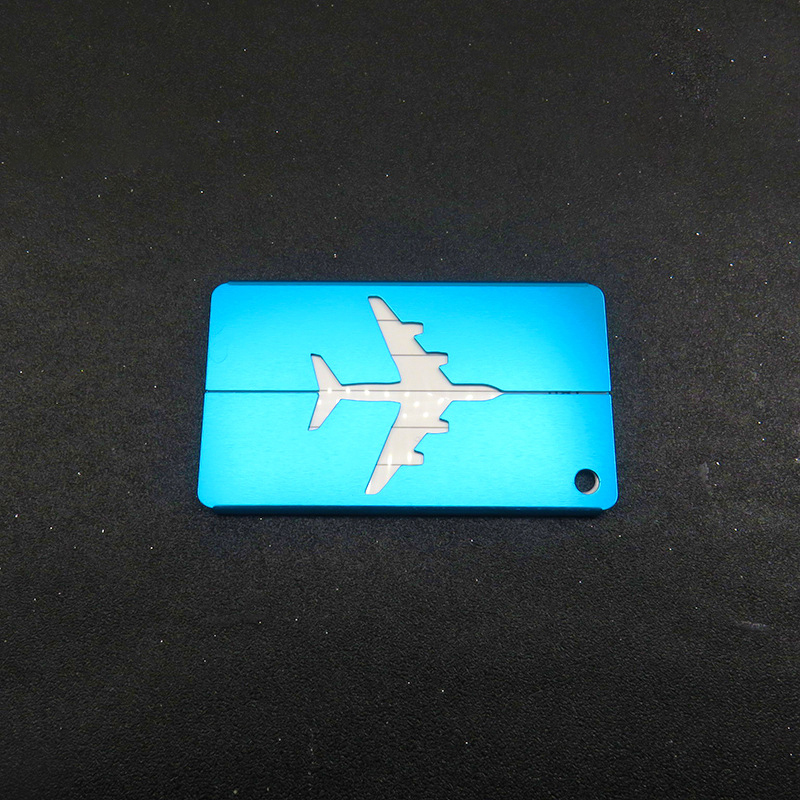 Aluminum Alloy Airplane-shaped Luggage Tag