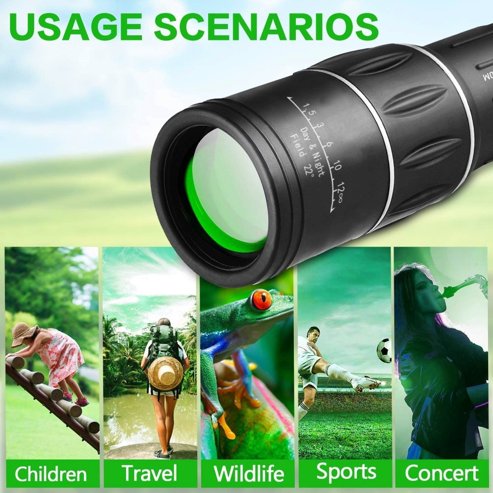 16X52 HD Monocular for Outdoor Adventures