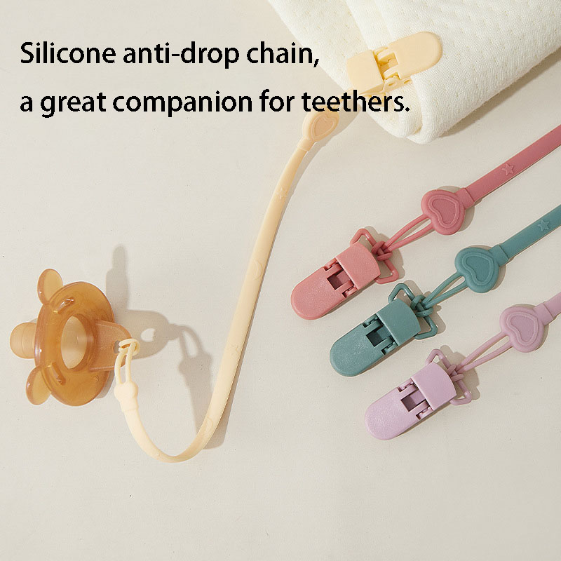 Silicone Baby Teether Anti-Loss Chain