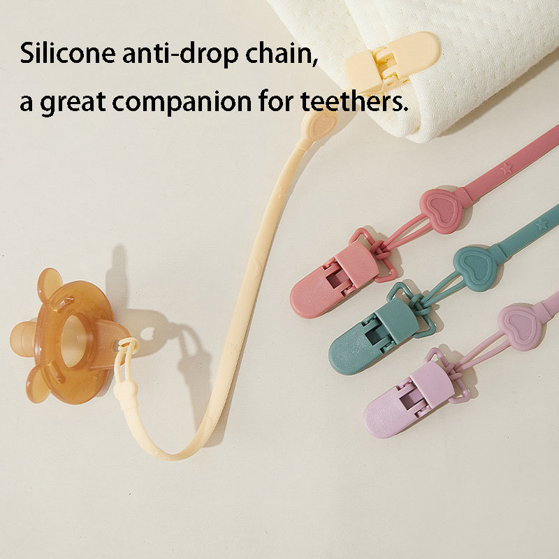 Silicone Baby Teether Anti-Loss Chain