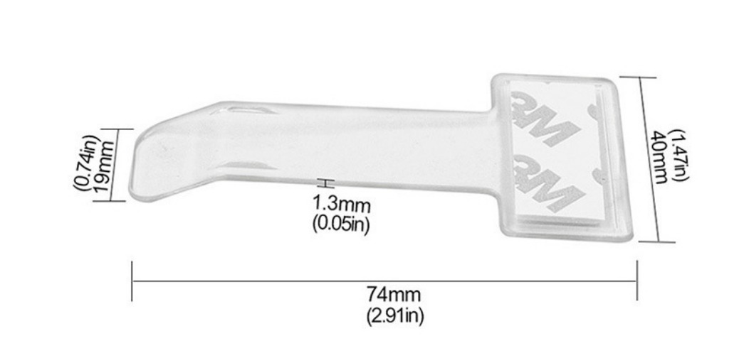 Clear PS Car Parking Card Holder