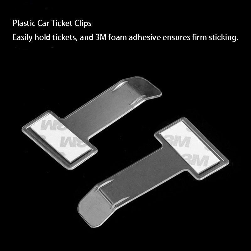 Clear PS Car Parking Card Holder