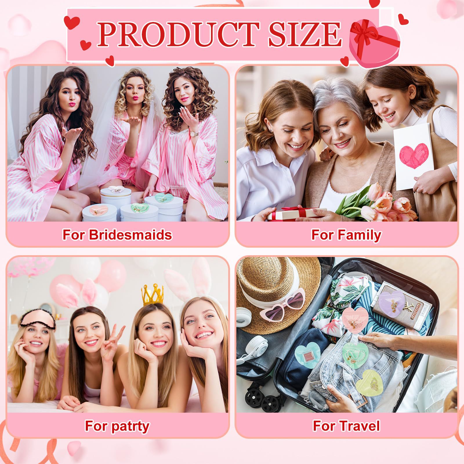 PVC Heart Jewelry Bag