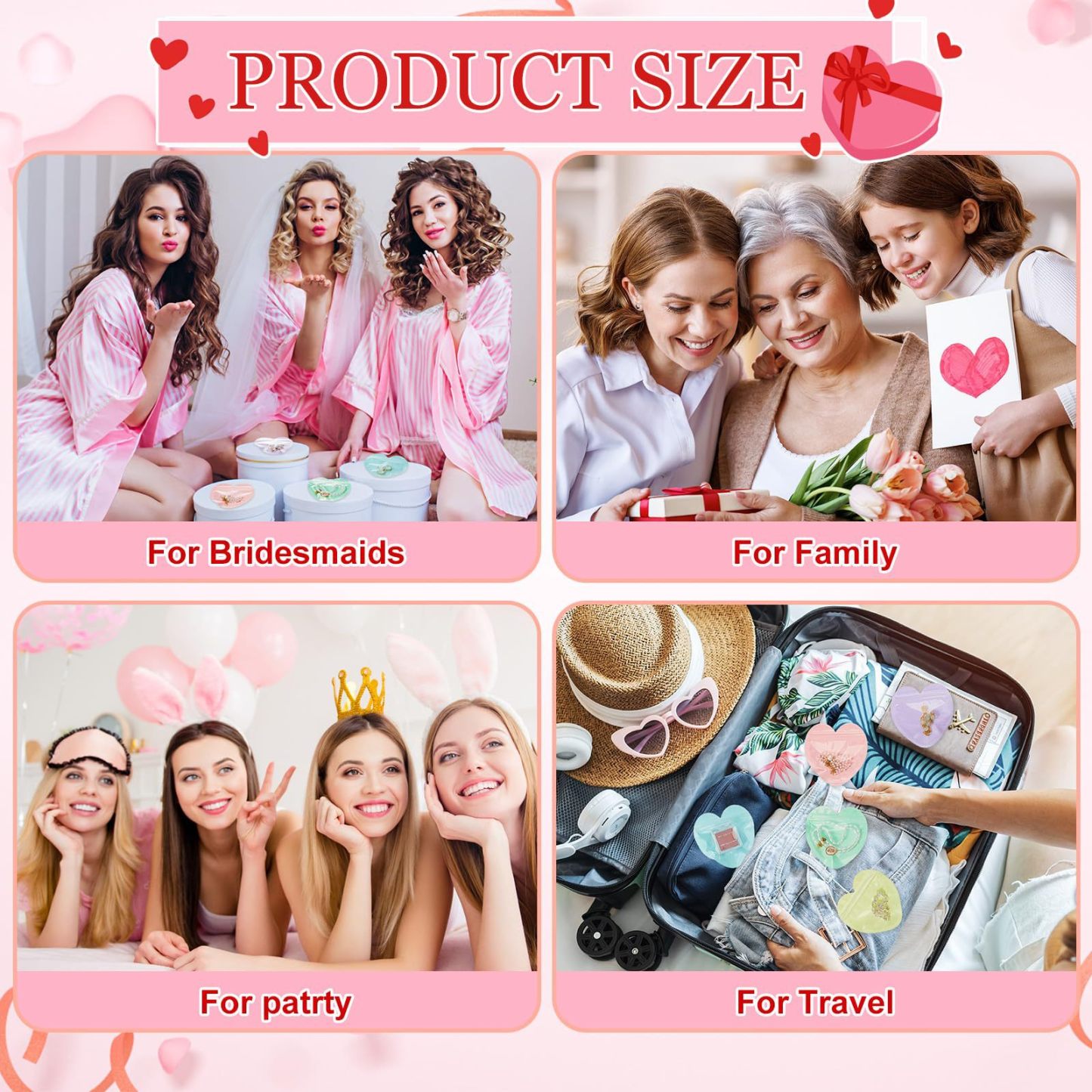 PVC Heart Jewelry Bag