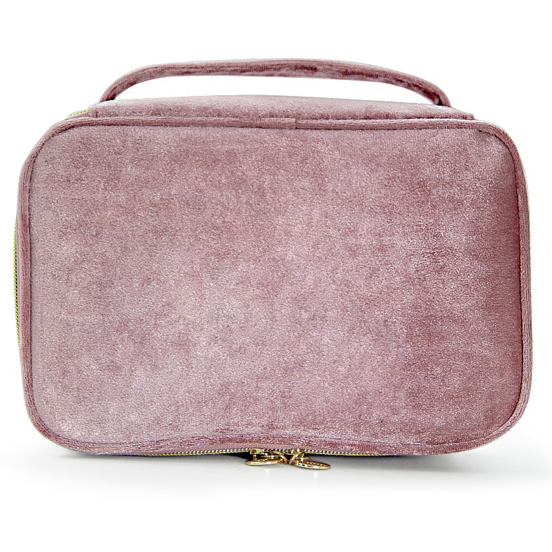 Velvet Cosmetic Bag w/Brush Sleeve