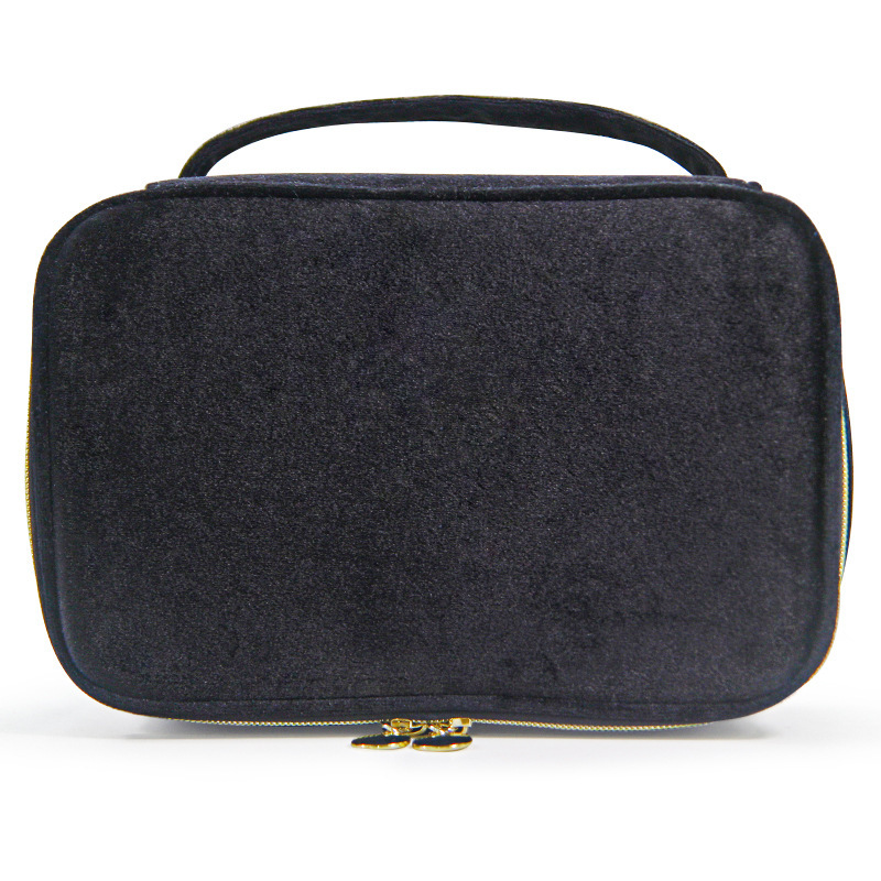 Velvet Cosmetic Bag w/Brush Sleeve
