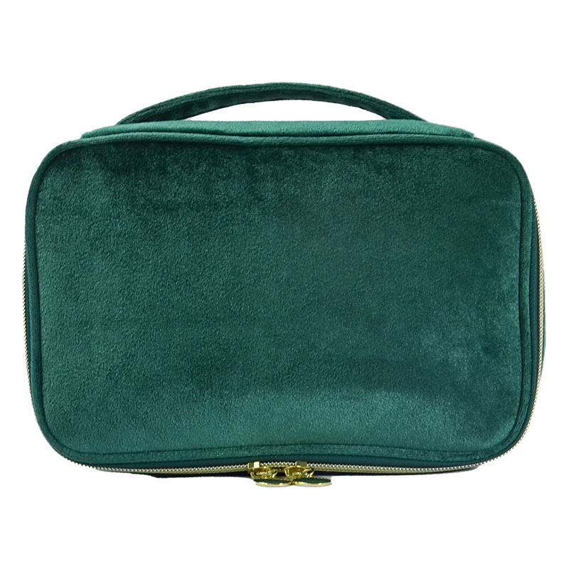 Velvet Cosmetic Bag w/Brush Sleeve