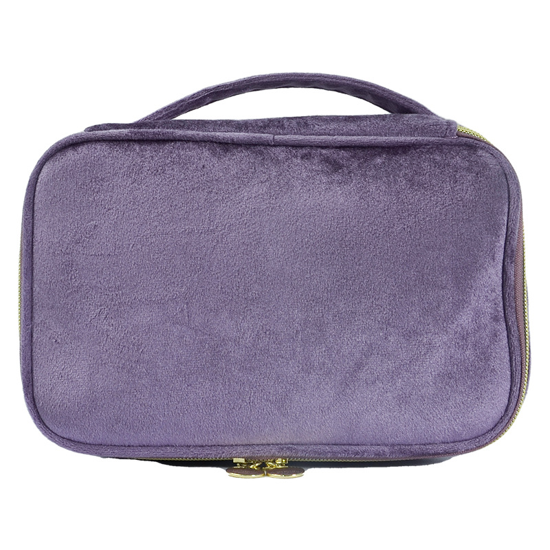 Velvet Cosmetic Bag w/Brush Sleeve