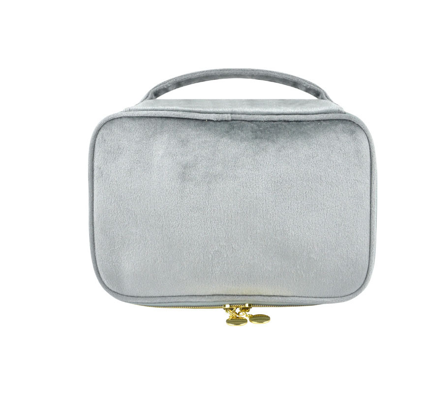 Velvet Cosmetic Bag w/Brush Sleeve
