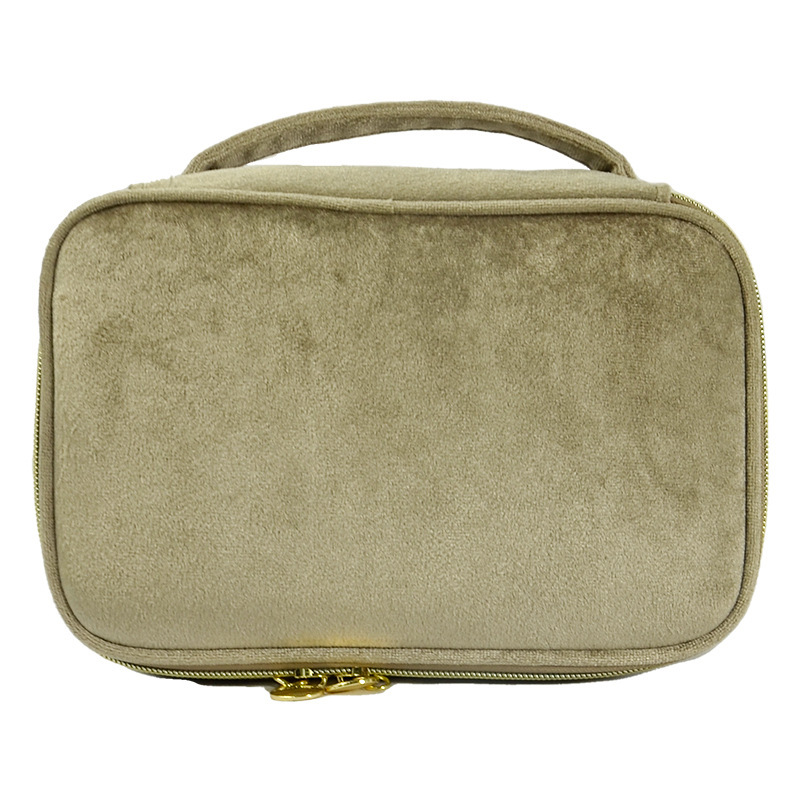 Velvet Cosmetic Bag w/Brush Sleeve