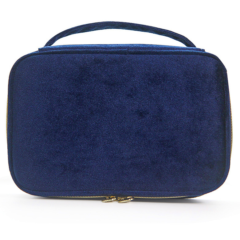 Velvet Cosmetic Bag w/Brush Sleeve