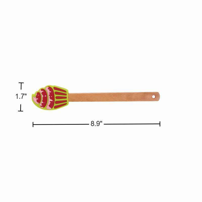 Christmas Silicone Beechwood Spatula