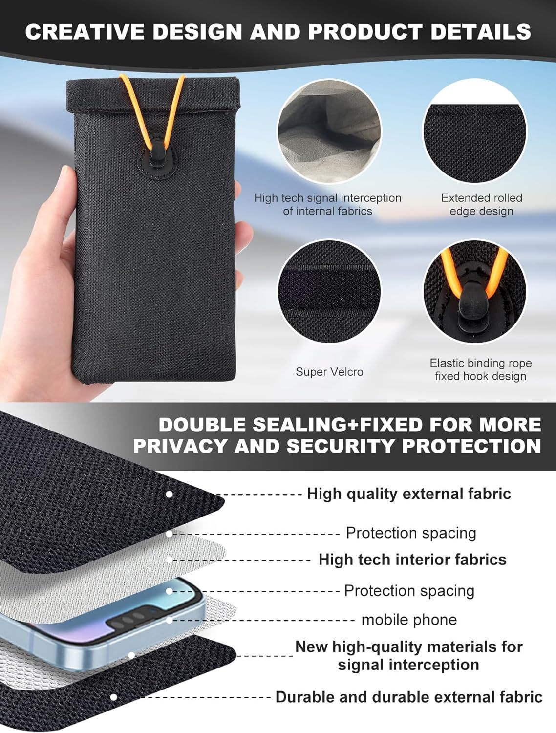 Polyester RFID Blocking Pouch