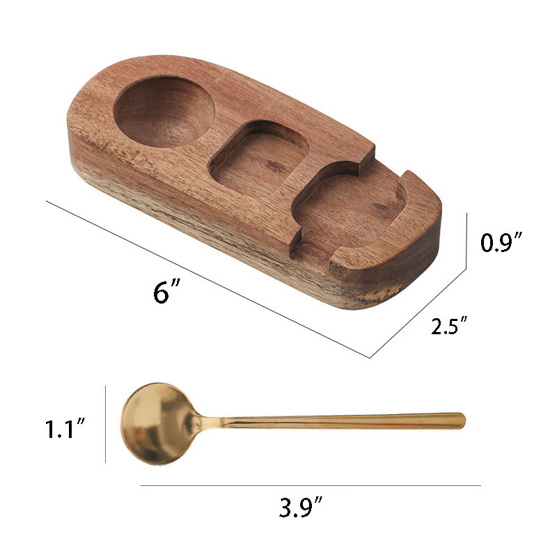 Acacia Wood Egg Cup Holder